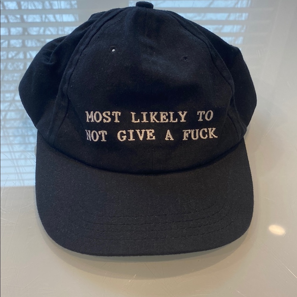 Black Embroidered Cap